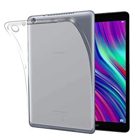 NUPO HUAWEI 8.0インチ MediaPad M5 Lite Touch ケース 耐衝撃 クリア 半透明 TPU シリコン Huawei MediaPad M5 Lite 8 2019 専用カバー (半透明)