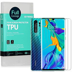 Ibywind Huawei P30 Pro��pTPU�ی�t�B����2������ �J���������Y�v���e�N�^�[�t�� �w�ʕی�t�B�����t�� �w��F�ؑΉ� �C�A��