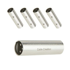 XLR �I�X-�I�X�CCableCreation [5�{�Z�b�g] XLR 3�s���I�X - 3�s���I�X�}�C�N���C���A�_�v�^ [5-Pack]�I�X