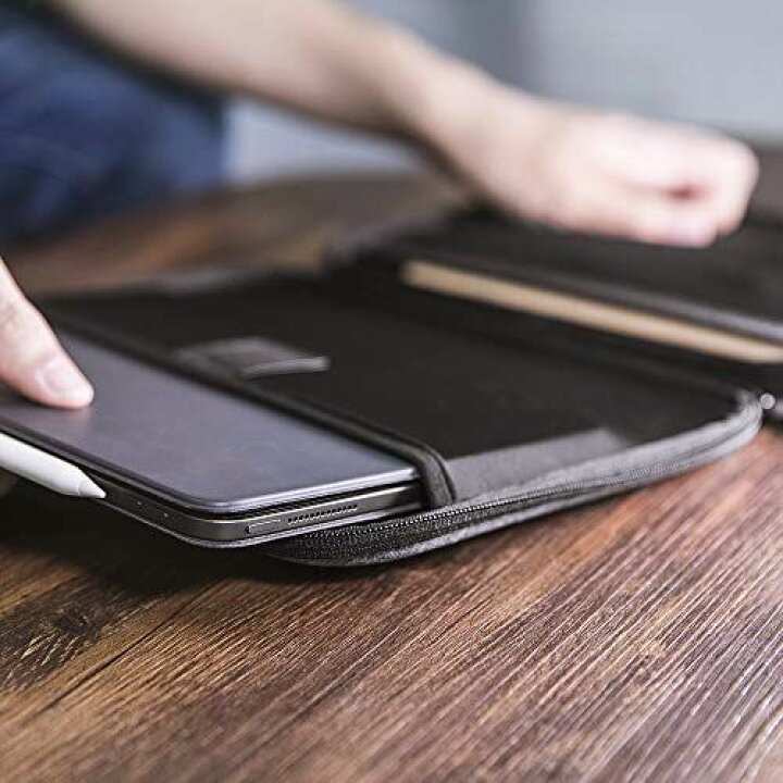 楽天市場 ハードケース 11インチ Ipad Pro 18 10 2 New Ipad 19 10 5 Ipad Air 10 5インチ Ipad Pro 9 7 Ipad バッグ カバー パッドフォリオ スマートキーボード対応 ケーブル A5ノート 周辺小物 アクセサリー収納 撥水加工 グレー Lite