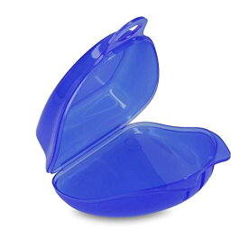 kwmobile マウスガード リテーナーケース - ボックス 内寸法 - 換気穴付き 青色/透明 青色 / 透明