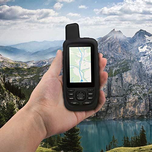 kwmobile Garmin GPSMAP 66s   66st 用 ケース ナビゲーション シリコン カバー 保護ケース 黒色