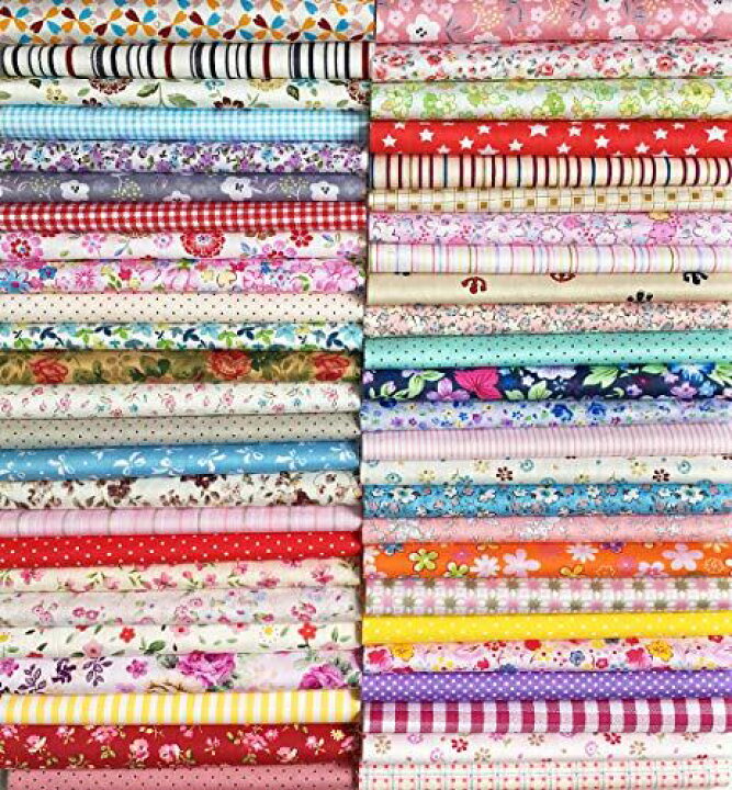 楽天市場 Liuliu 花柄プリント 生地 可愛い はぎれセット Diy 手芸用 布 素材 パッチワーク 給食袋 ポーチなどの作りに 50枚 30cm X 30cm Wes Store