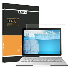 MEGOO Surface Book 2 保護フィルム 高精細 強化ガラス，9H高硬度 高感度 簡単取付， 液晶保護フィルム Microsoft Surface Book 2017/2018 (13.5 インチ 対応) 13.5 インチ対応 -Surface Book1/2 [1 パック]