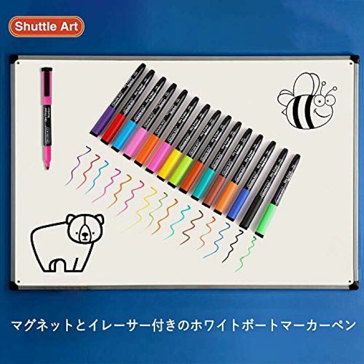 楽天市場】Shuttle Art ホワイトボードマーカー 消せるマーカーペン 15色セット 磁気 マグネット付 イレーサー付 ホワイトボード用 ガラス/ プラスチック/LED看板に書ける オフィス 作業現場 家庭 学校用 : WES STORE 楽天市場】Shuttle Art ホワイトボードマーカー 消せるマーカーペン 15色セット 磁気 マグネット付 イレーサー付 ホワイトボード用 ガラス/ プラスチック/LED看板に書ける オフィス 作業現場 家庭 学校用 : WES STORE