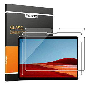 【2枚入り】MEGOO 保護フィルム 対応 Microsoft Surface Pro X（13 インチ），HDガラス，9H強化ガラス， 優れた感度 強化ガラス 保護フィルム