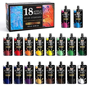 Shuttle Art ANG̋ XpEgpbN18FZbg  h ϋv pE`e 120ml LoX/KX/ɕ` qp CXg hG Ntg  p  h S 