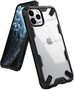 �yRingke�ziPhone 11 Pro Max �P�[�X iPhone11 Pro Max �X�}�z�P�[�X �X�g���b�v�z�[�� [�ČRMIL�K�i�擾] �N���A ���� �����h�~ �J�o�[ Qi ���C�����X�[�d�Ή� iPhone �P�[�X Fusion-X (Black �u���b�N)