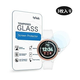 (3枚入り) Frgnie for Puma Touchscreen Watch 腕時計 スクリーン保護フィルム， 9H 強化 ガラス 保護フィルム 対応 Puma Touchscreen Smartwatch