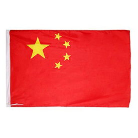【ノーブランド品】中国の国旗 高級ポリエステル複線紅旗 サイズ:4号96 * 144cm