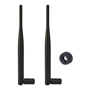 2.4GHz�E5GHZ 6dbi �u�[�X�^�[�A���e�i WIFI�A���e�i ���w���� RP-SMA�v���O Wi-Fi���[�^�[�E�l�b�g���[�N�@��p WIFI Bluetooth WiMAX�Ή� 2�{��
