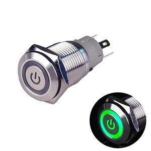 Ulincos U16F5M [^ {^XCb` hXCb` ؂ւ IP67 O[ LED 1NO1NC SPDT ON/OFF Vo[ XeXX`[ 12V 16mm IP67h Jv[t ()