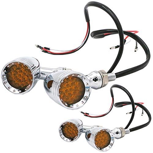HAMILO バイク用ウインカーライト LEDウインカーライト アメリカンレトロスタイル (4個セット)