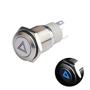 Ulincos U16F10 {^XCb` [^^ h nU[h ON/OFF ؂ւ Vo[ XeX 12V u[  LED 16mm Jv[t