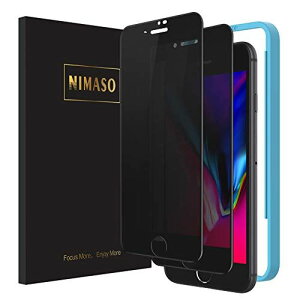y`h~zy2Zbgz Nimaso iPhone SE 2 (2020) / iPhone8 / iPhone7 p SʕیtB KX ytJo[zیtB (ubN)