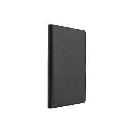 iBUFFALO iPad mini 3 (2014年) レザーケース 回転スタンド付 液晶保護フィルム付 ブラック BSIPD714LRBK 【縦置き横置き自由自在薄型回転スタンド付】 回転スタンド付き