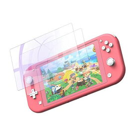 YOSH 二枚入り Nintendo Switch Lite ガラスフィルム 気泡なし 簡単に貼れる 日本硝子素材 ブルーライトカット95% 飛散防止 保護フィルム 任天堂 スイッチ フィルム 強化保護ガラス 硬度9H ガラス指紋防止 気泡ゼロ 自動吸着 高透過率メーカー正規品