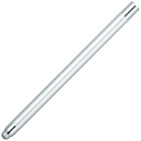 エレコム タッチペン ロングタイプ アルミ素材 iPhone スマートフォン Nintendo Switch 対応 ペン先直径6mm シルバー P-TPLA01SV [ペン先]シリコンチップ