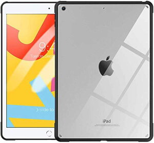 iPad 8 ケース 2020 iPad 10.2 ケース 2019 TiMOVO ipad 第8世代/第7世代 ケース ipad10.2インチ ケース (2020/2019) ipad8/7 背面ケース クリア TPUソフトな縁 PCハードなバ背面ケース スリム 薄型 軽量 一体感 着