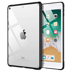 iPad 9.7 ケース TiMOVO iPad ケース 2018/2017 第6/5世代専用 9.7インチ 透明 TPU製 耐衝撃 滑り止め 軽量 精密設計 着脱簡単 保護カバー iPad 9.7 2018/2017に適用 Black