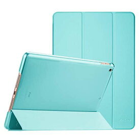 ProCase iPad 10.2" 8/7 ケース スマートカバー 超スリム 三つ折りスタンド フォリオ保護ケース 半透明バックカバー 対応機種： iPad 10.2" 第8世代 2020/ 第7世代 2019 - 水色