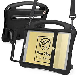 Bam Bino Cases SPACE SUIT 耐衝撃 ケース 【 iPad 10.2 第8世代 / 第7世代 / Air 10.5 2019 第3世代 / Pro 10.5 2017】 子供 ペンシル収納 ショルダーストラップ 画面保護 スタンド 軽量 (ブラック) iPad 10.2 第8世代 / 第7世代 / Air3 10.5 / Pro 10.5
