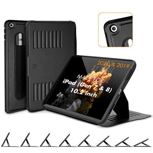ZUGU iPad 8 / 7���� �P�[�X 10.2�C���` 2020 / 2019 The Muse �ɔ� �����Ռ��ی� 8�i�K �X�^���h �@�\ �I�[�g�X���[�v �y���z���_�[ ���C�����X�[�d �X�}�[�g�J�o�[ (iPad 10.2 �P�[�X 7���� / 8���� �u���b