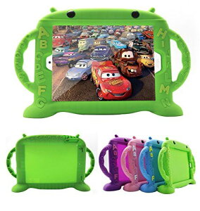 iPad 9.7 �L�b�Y �P�[�X 2018 ��6���� 2017 ��5���� �V�^ ���S���S �V���R���f�� �ϏՌ� �q�� �A�C�p�b�h �J�o�[ ����n���h���t�� �X�^���h�@�\ iPad5/6/7/Air1/Air2 �ɂ��Ή� (�O���[��)
