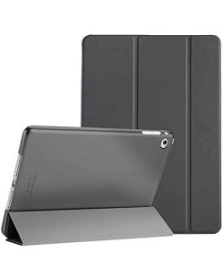 ProCase iPad Air 2(2014����)�P�[�X �X�}�[�g ���X���� �X�^���h �t�H���I�ی�P�[�X �������t���X�g �o�b�N�J�o�[ �Ή��[���FApple iPad Air 9.7 ��2����(A1566 A1567)-�O���[