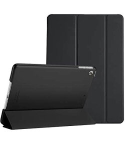 ProCase iPad Air 1(2013����)�P�[�X �X�}�[�g ���X���� �X�^���h �t�H���I�ی�P�[�X �������t���X�g �o�b�N�J�o�[ �Ή��[���FApple iPad Air 9.7 ��1����(A1474 A1475 A1476)-�u���b�N iPad Air 9.7''