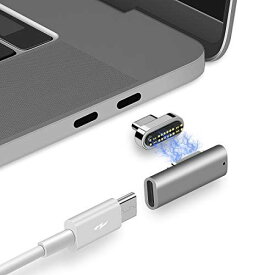 変換アダプター thunderbolts 3対応 100W急速充電 for magsafe 、USB-C to USB-C 、USB3.1よりデータ通信(40Gb/s) 6Kビデオ出力対応 for MacbookやMacBook ProなどのUSB C デバイスに適用する