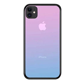 SUMart iPhone11 ケース ガラスケース グラデーション 強化ガラスケース 硬度9H TPUバンパー ハードケース おしゃれ qi対応 傷つき防止 (iPhone11 6.1インチ, ミルキーウェイ)