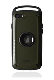 【ROOT CO.】iPhoneSE（第2世代/2020）専用 耐衝撃 ROOT CO. Gravity Shock Resist Case Pro. (カーキ/マット)米軍MIL規格取得 iPhoneSE(第2世代)
