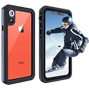iphone xr �h���P�[�X iphone xr �P�[�X Lapeno �ϏՌ� ��� �h�o ���S�h�� �C ���l IP68 �ČRMIL�K�i �t�F�C�X�F�� �Ռ��z�� ����֗� �E���ȒP �A�E�g�h�A �ی�^�b�`�p�l���X�N���[�� �X�g���b�v�t