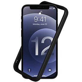 RhinoShield [iPhone 12 / 12 Pro] CrashGuard NXバンパーケース - 3.5mの落下衝撃からも保護 背面のないスタイリッシュデザイン - ブラック iPhone 12 / 12 Pro - ブラック