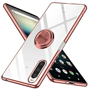 Xperia 10 II P[X O NA TPU ϏՌ  bLH SO-41A X}zP[X SOV43 Jo[ X^h@\ ԍڃz_[ 360°] Xgbvz[t Xperia 10II Jo[ [YS[h