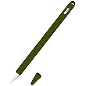 AWINNER Apple Pencil(第2世代) ケース 落下 傷つけ防止 apple ペンシル カバー シリコン製 充電時キャップの紛失を防ぐ Apple Pencil(第2世代) ホルダー 全面保護 iPad Pro 12.9 / 9.7 pencil カバー (Green)