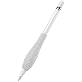FUKUSHOP Apple Pencil グリップ Apple Pencil ホルダー アップルペンシル ケース シリコン製 握りやすい 保護スキン スリーブ Apple Pencil アクセサリー Apple Pencil 第1世代 / 第2世代 / iPad Air 4 2020 / iPad 10.2 / iPad Pro グレー