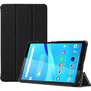ProCase Lenovo Tab M8 2019 �P�[�X, �X���� ���^ �X�^���h�@�\ �n�[�h�V�F�� �t�H���I �ی�J�o�[ �Ή��[���FLenovo Tab M8 ��2���� /Smart Tab M8/Tab M8 FHD ?�u���b�N