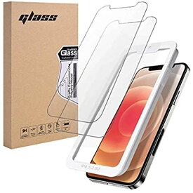2枚セット iPhone11/XR 6.1インチ 用 ガラスフィルム 強化ガラス 保護フィルム ガイド枠 簡単取り付