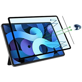 IPad 12.9インチ用粘着式ブルーライトカット液晶保護フィルム/アンチグレア/映り込みを軽減/取り外し可能着脱式/気泡レス(iPad pro12.9(2018/2020)) blue