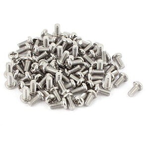 uxcell �t�B���b�v�X�w�b�h�X�N�����[ 304�X�e�����X�| M3 x 6mm �N���X�w�b�h�E�t�B���b�v�X �l�W�E�{���g 60����