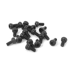 uxcell �Z�p���t���{���g �\�P�b�g�w�b�h�L���b�v�̃l�W M2 x 4mm 12.9�����| �u���b�N 20����