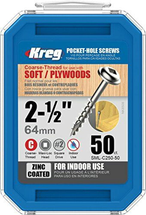 楽天市場】Kreg ToolSML-C2 - 50Kreg Pocket Hole Screw-2