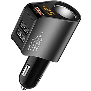 yViIoׁzJ[`[W[ VK[\Pbg d\Pbg 3USB|[g QC3.0USBԍڏ[d ^ }[d 3.1A/5V LEDt I[gd  12V/24V Android/iOSɓKp(ubN)