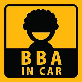 [ステッカー屋Donperi] BBA IN CAR 車用 おもしろ マグネットステッカー B0004