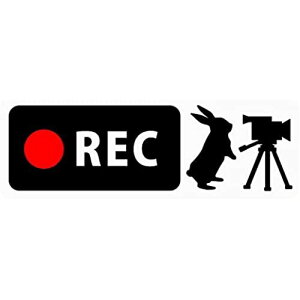 �h���C�u���R�[�_�[���ڃX�e�b�J�[ �u�������ƃr�f�I�J�����v Banner Type (�w�ʂ̋���SUV�E�X�|�[�c���S������) (�}�O�l�b�g) (�z���C�g) (5.2cm×14.8cm) b14