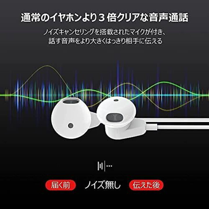 楽天市場 Xotulv イヤホン Iphoneイヤホン 有線 イヤホンマイク いやほん Hifi イヤフォン マイク付きイヤフォン ステレオイヤホン 音量調整 通話対応 騒音低減 3 5mm ジャック Iphone Android Pc 多機種対応 White Wes Store