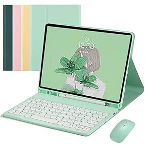 }EXt iPad Air4 10.9 C` L[{[h P[X ی^L[ Jt ݑ wZ Ζ Air 4 ACpbh GA4 J[ L[{[ht Bluetooth Jo[ ^b`y[ (iPad10.9C`, ~g