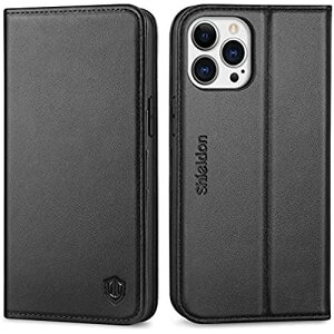 SHIELDON iPhone13 Pro Max �P�[�X �蒠�^ �{�v �Ռ��z��TPU�f�� ���u���X�^���h�@�\ �J�[�h�|�P�b�g [RFID�u���b�L���O] �}�O�l�b�g���� �S�ʕی� �A�C�z��13�v���}�N�X 6.7�C���`�Ή� �X�}�z�P�[�X 5G 